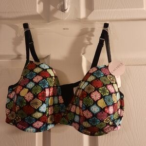 Cacique new with tags Patterned Cotton T-shirt Underwire Bra